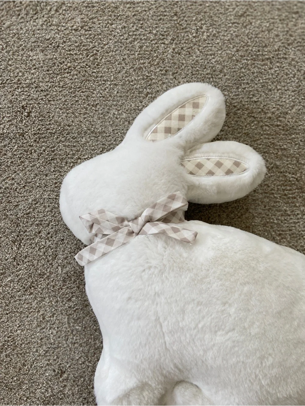 Cupcakes & Cashmere Easter Bunny Gingham Pillow